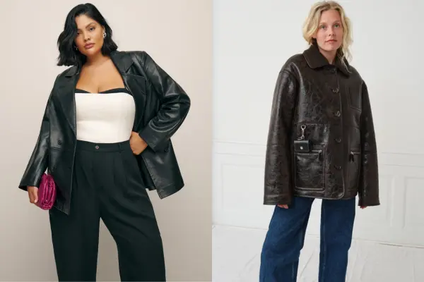 Oversized Leather Jacket Outfit Ideas