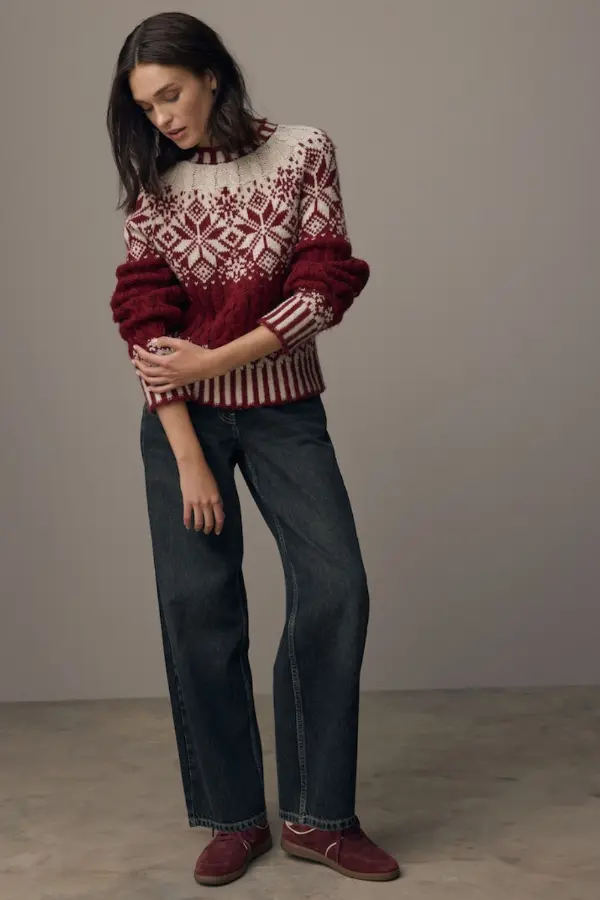 Christmas Outfit With Jeans