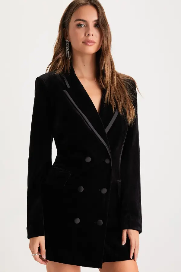 Black Blazer Mini Dress