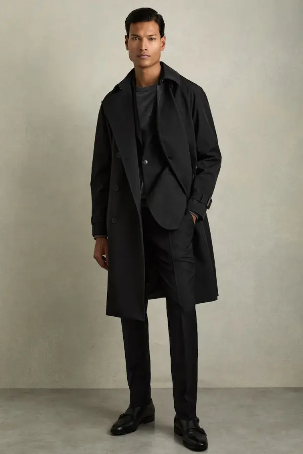 Black Trench Coat Men