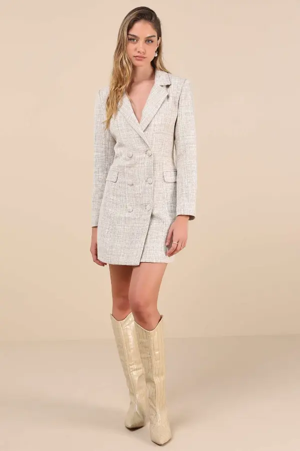 Blazer Mini Dress Outfit