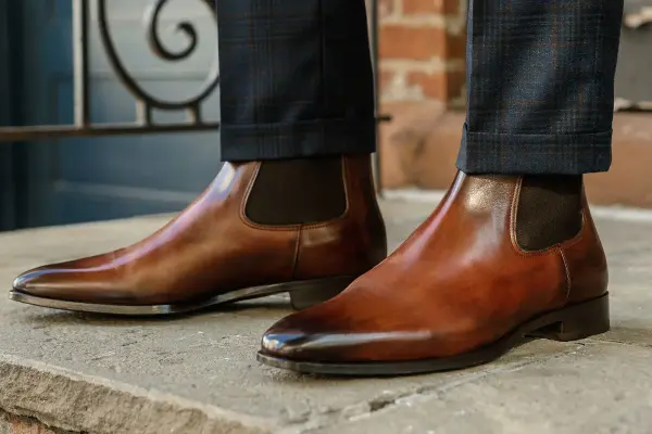 Brown Chelsea Boots Men Fashion