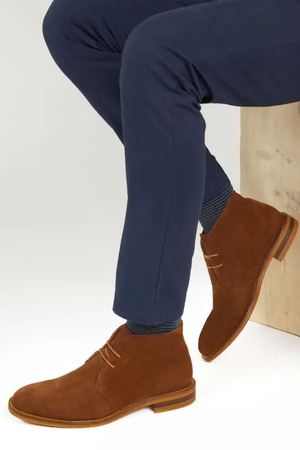 Desert Boots Men Formal Outfit 