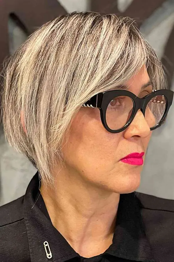 Sassy Hair Older Women With Glasses