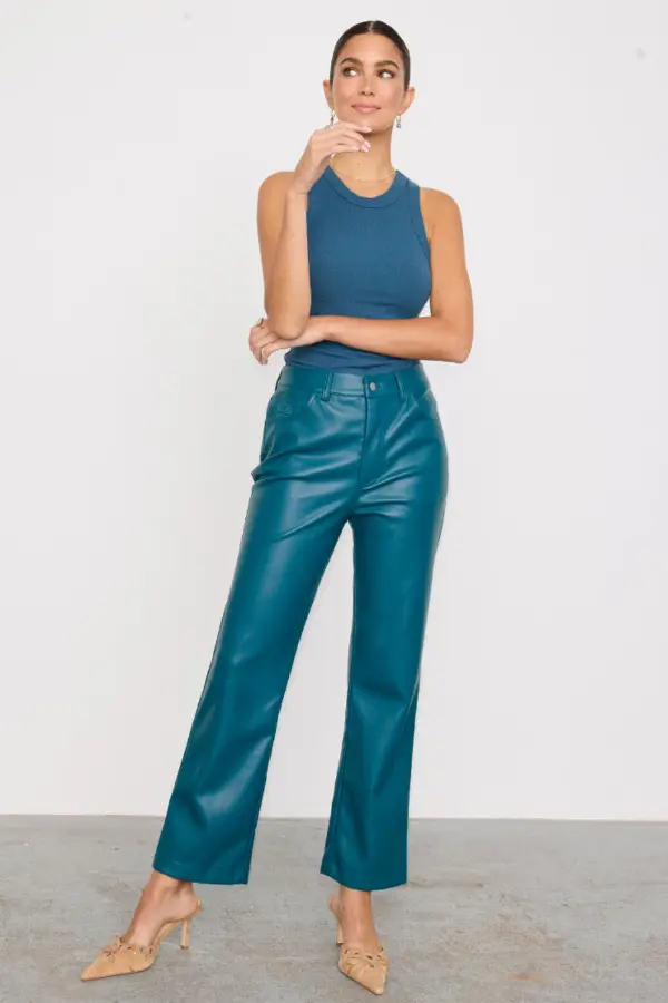 Faux Leather Pants Outfit
