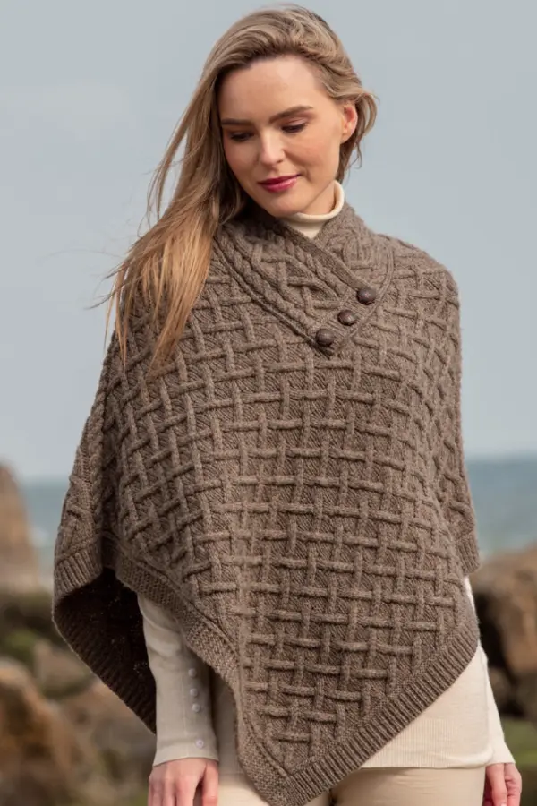 Brown Poncho Outfit