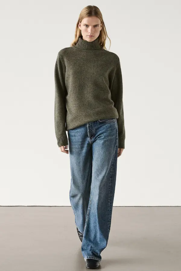 High Neck Sweater Fashion