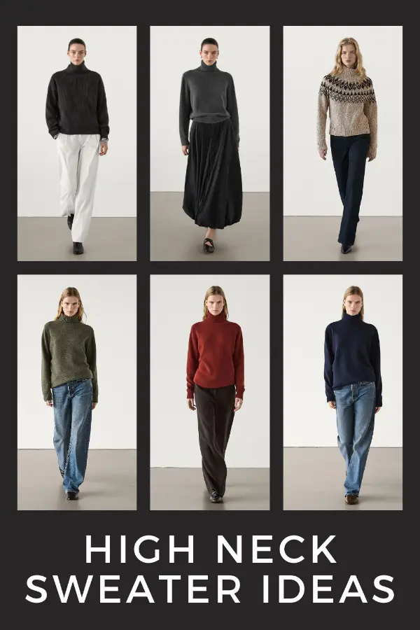 High Neck Sweater Ideas