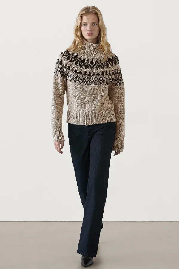 High Neck Sweater Outfit