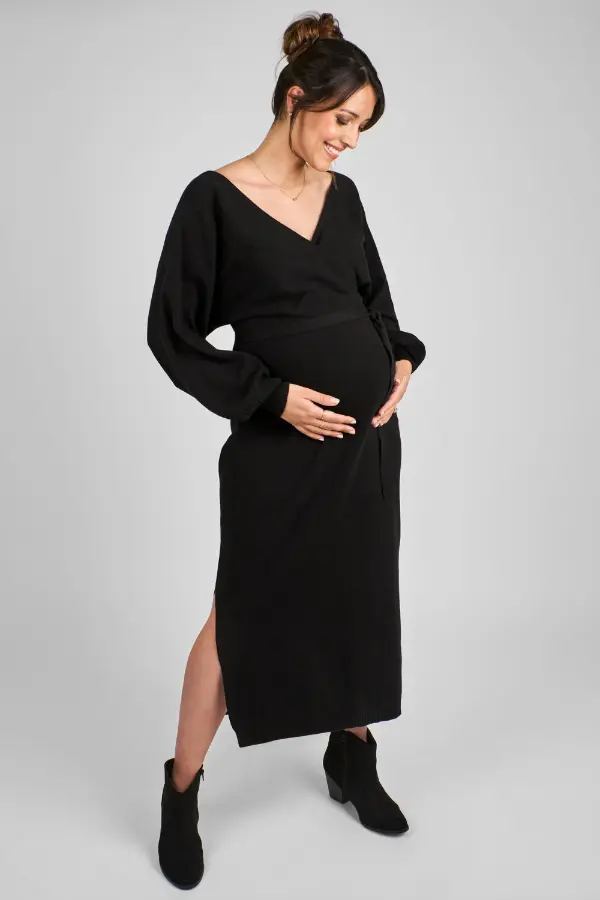 Maternity Outfits Black Dress