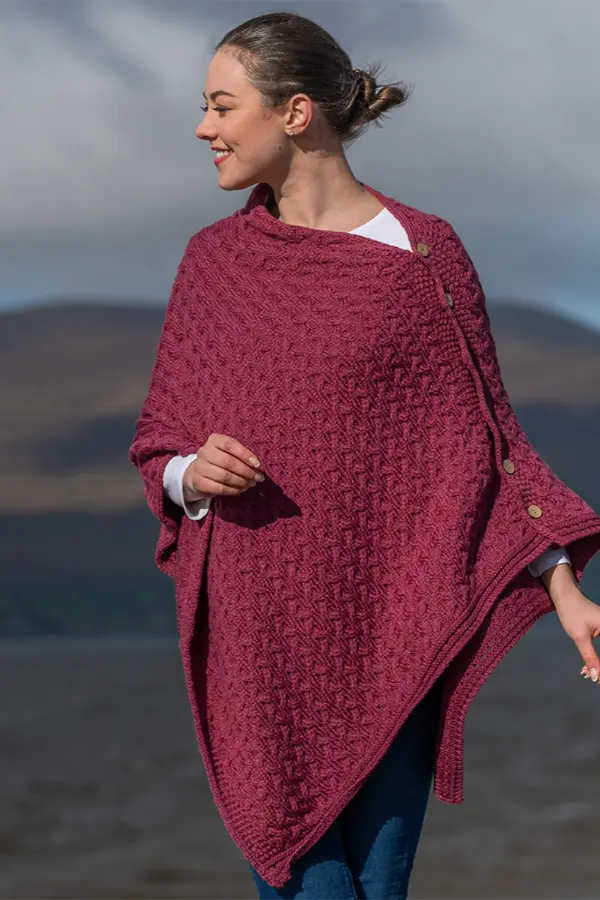 Pink Poncho Outfit