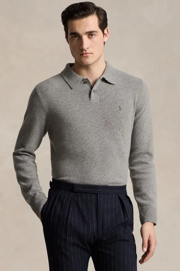 Polo Sweater Men Outfit