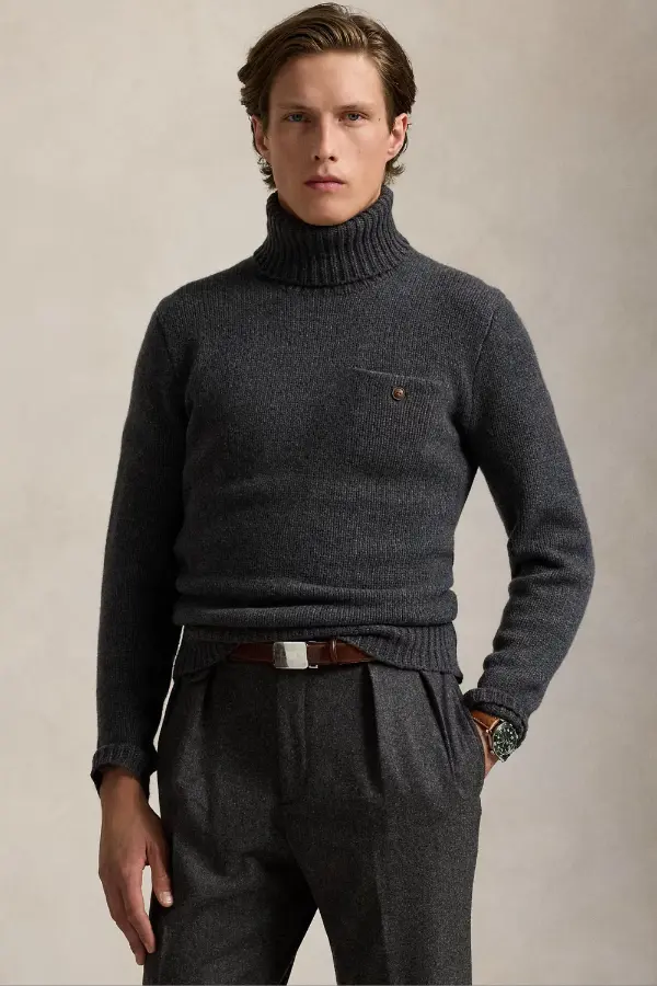 Turtle Neck Men Sweater