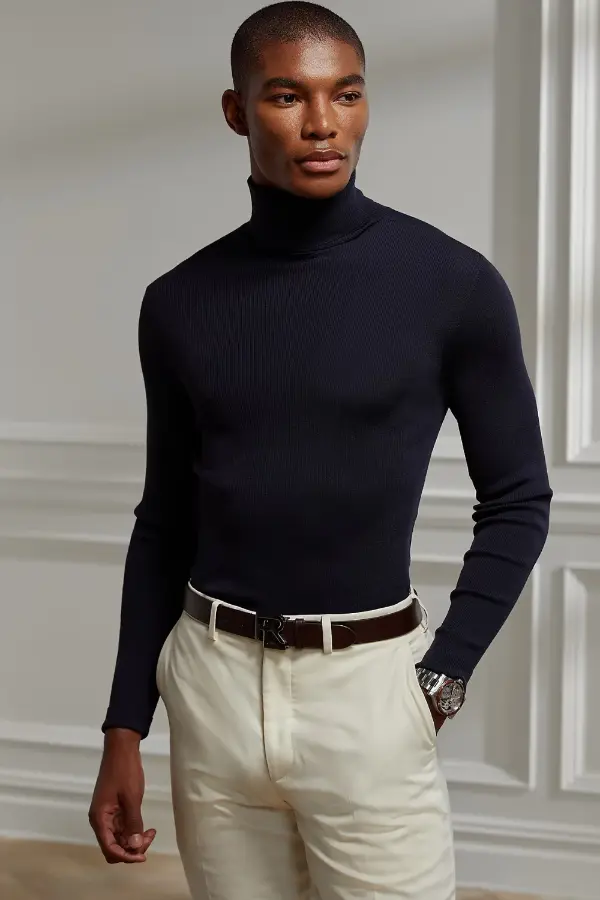 Turtleneck Sweater Men Outfit