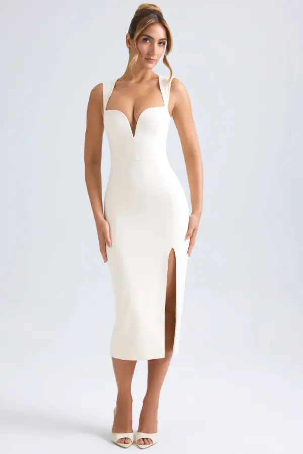 White Graduation Dress Classy