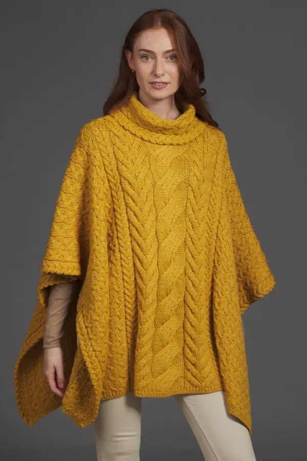 Yellow Poncho Outfit