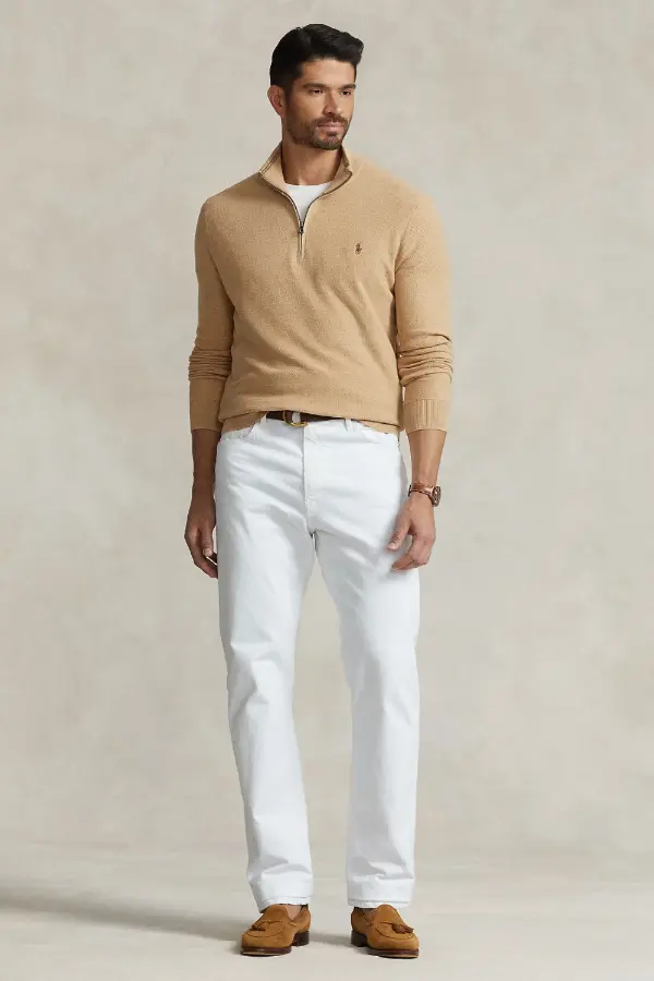 Zip Up Sweater Men Outfit