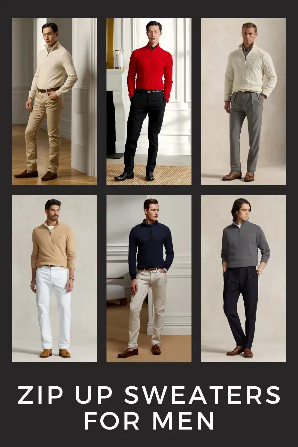 Zip Up Sweaters For Men