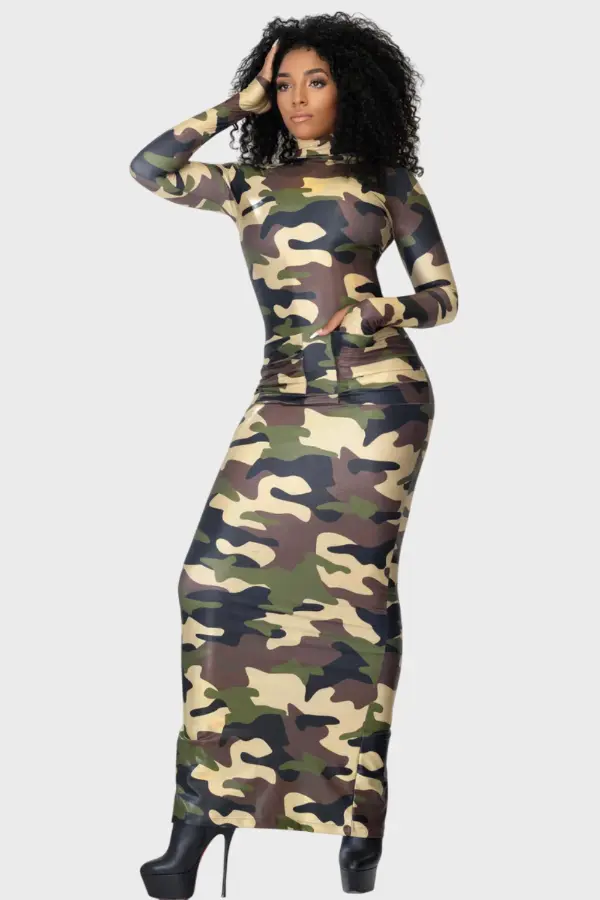 Camo Maxi Dress