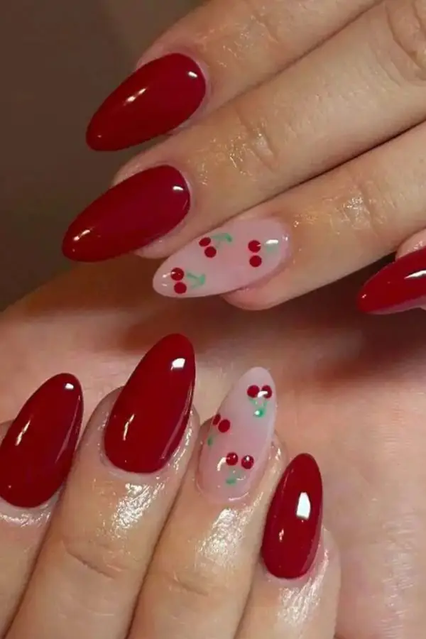 Cherry Nails Inspo