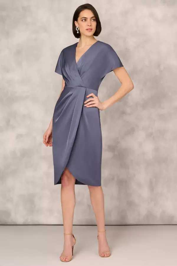 Crepe Satin Dress
