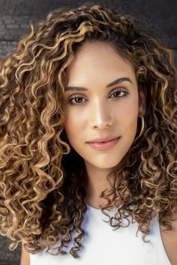 Curly Hair Side Part