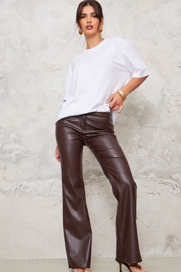 Dark Brown Leather Pants