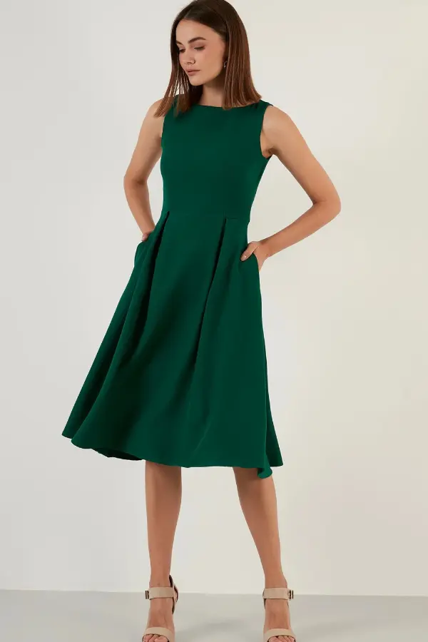 Green Dress Outfit Spring