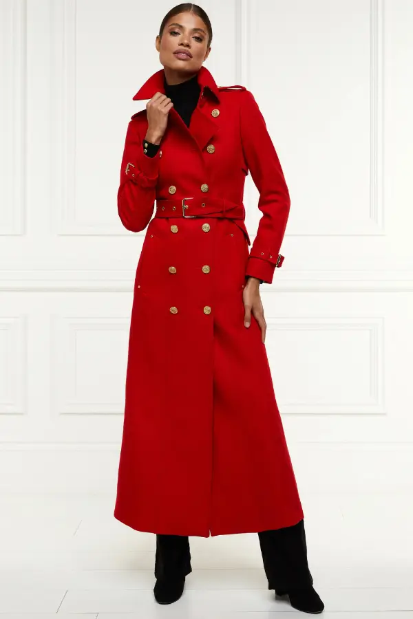Long Red Coat Outfit