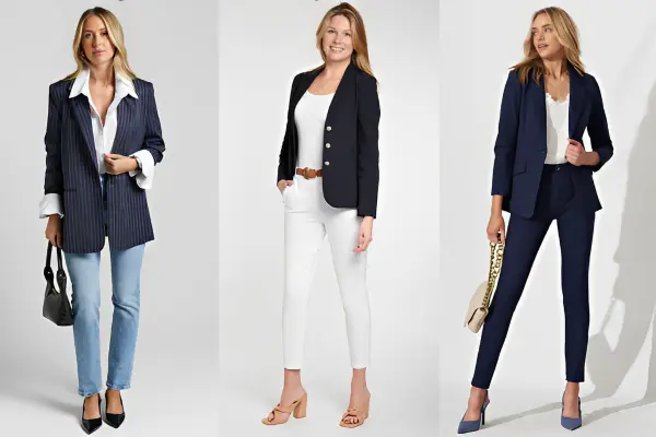Navy Blazer Outfits Women