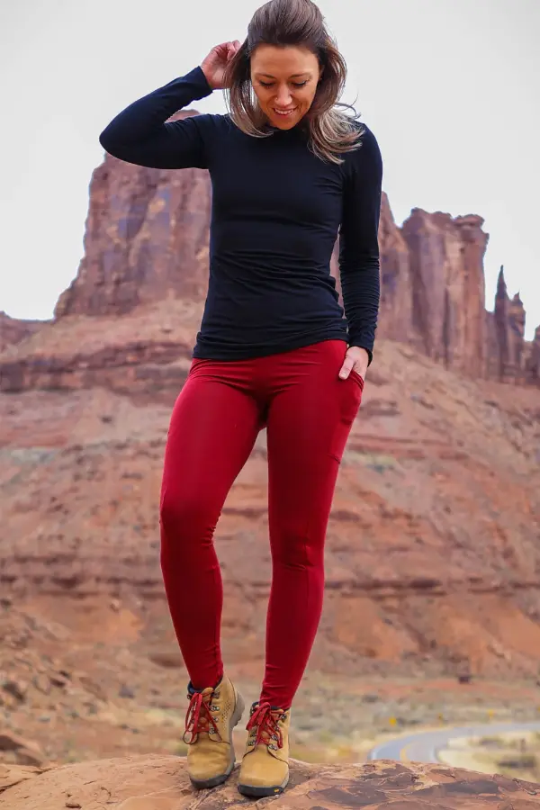 Red Leggings Outfit