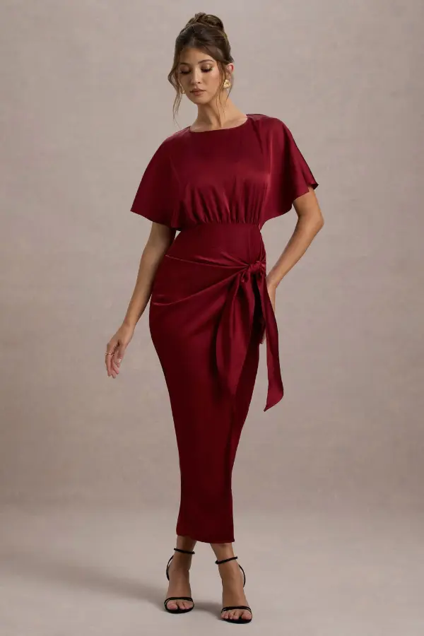 Satin Dresses With Sleeves