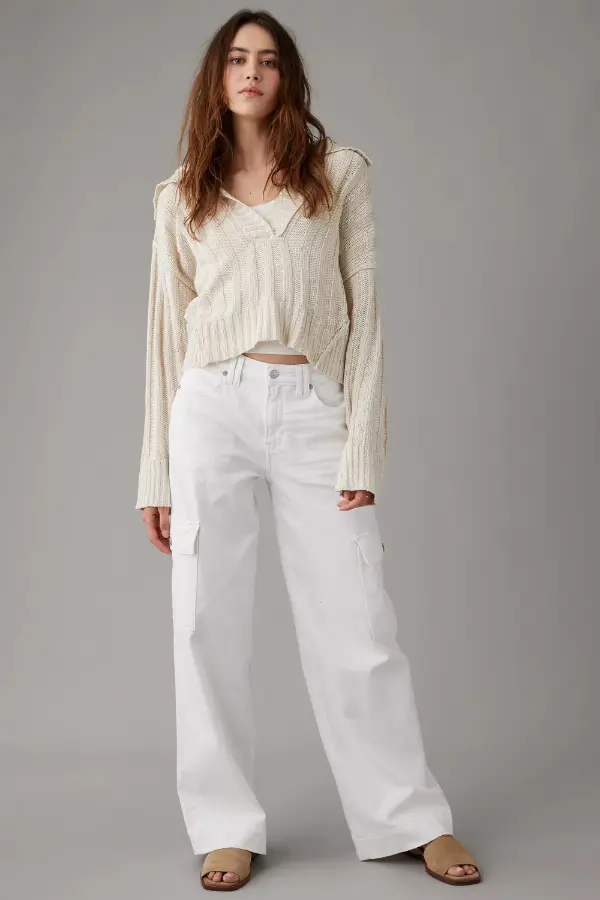 White Baggy Jeans Outfit