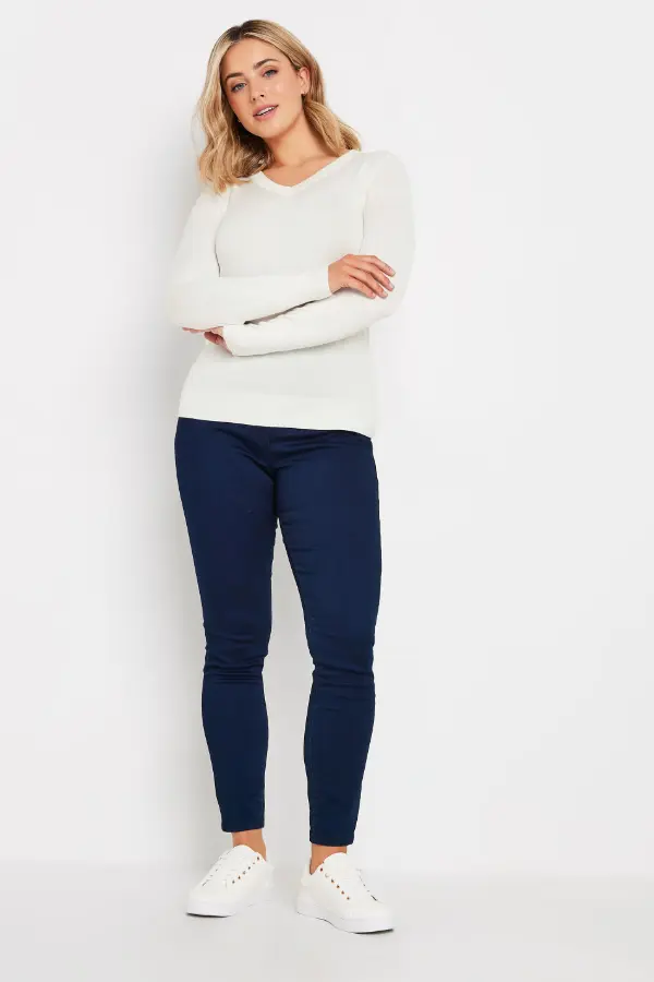 White Long Sleeve Top