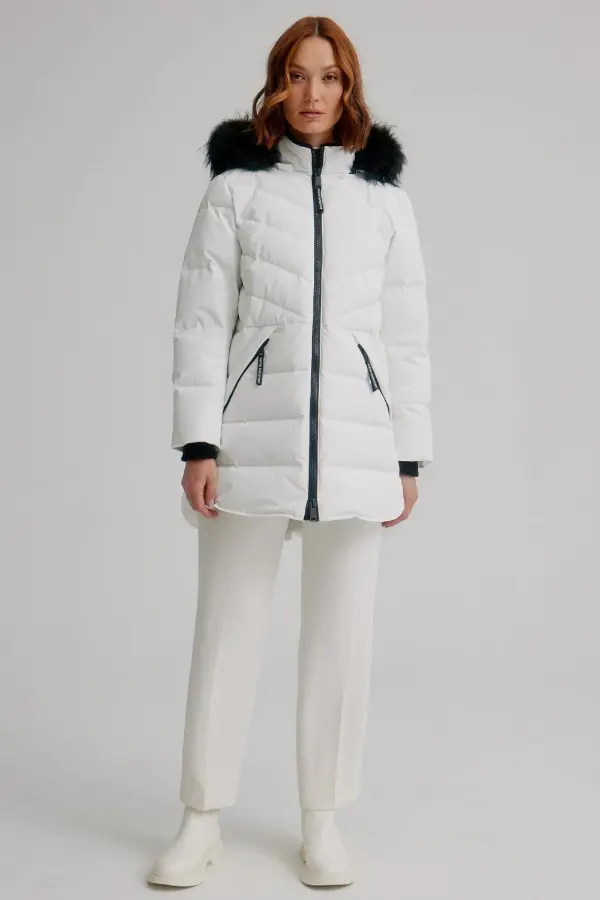 White Parka Outfit