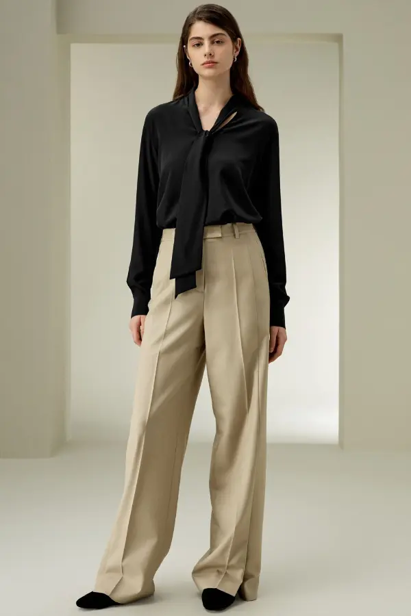 Black Silk Blouse