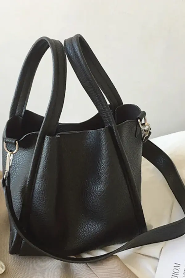 Black Soft Leather Handbags