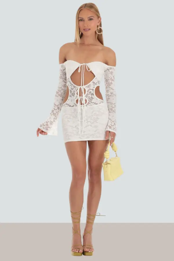 Lace Cutout Dress