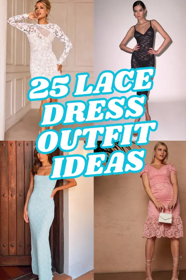Lace Dress Outfit Ideas