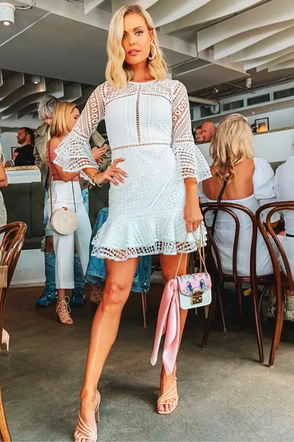 Lace Dress With Sleeves