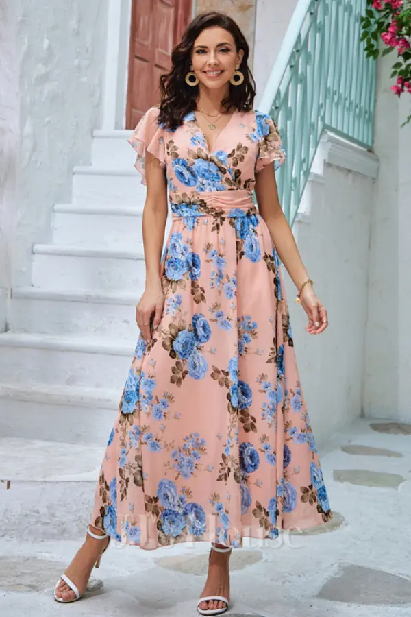 Long Floral Maxi Dress
