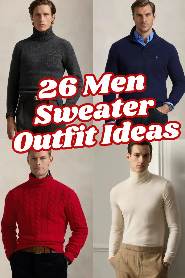 Men Sweater Outfit Ideas