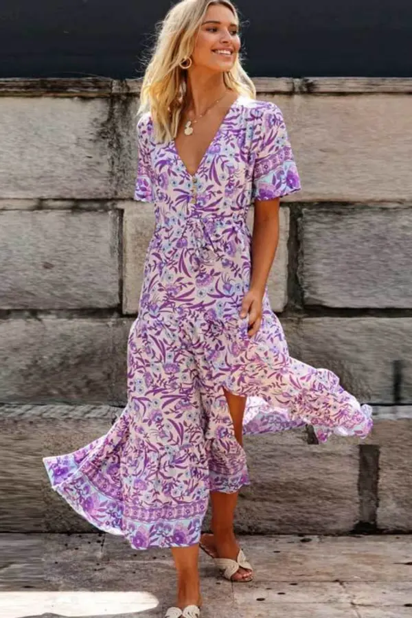 Flowy Floral Maxi Dress