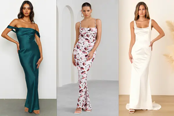 satin dress ideas