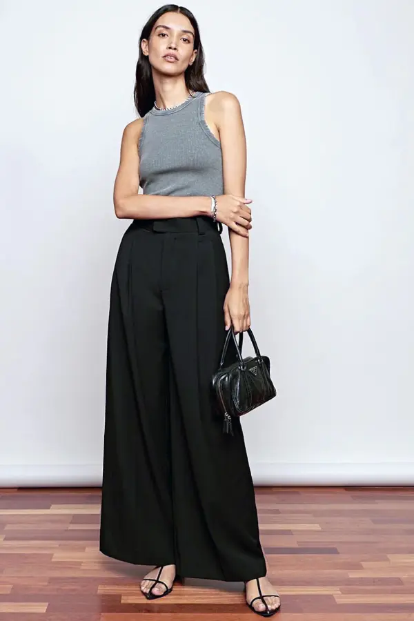 Black Wide Leg Pants Outfit