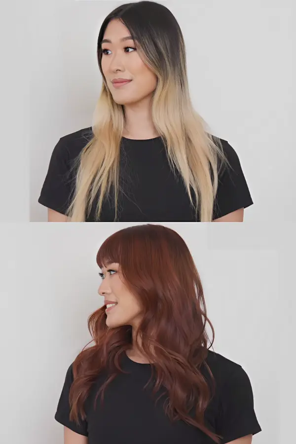 Blonde to Brunette Transformation Before and After
