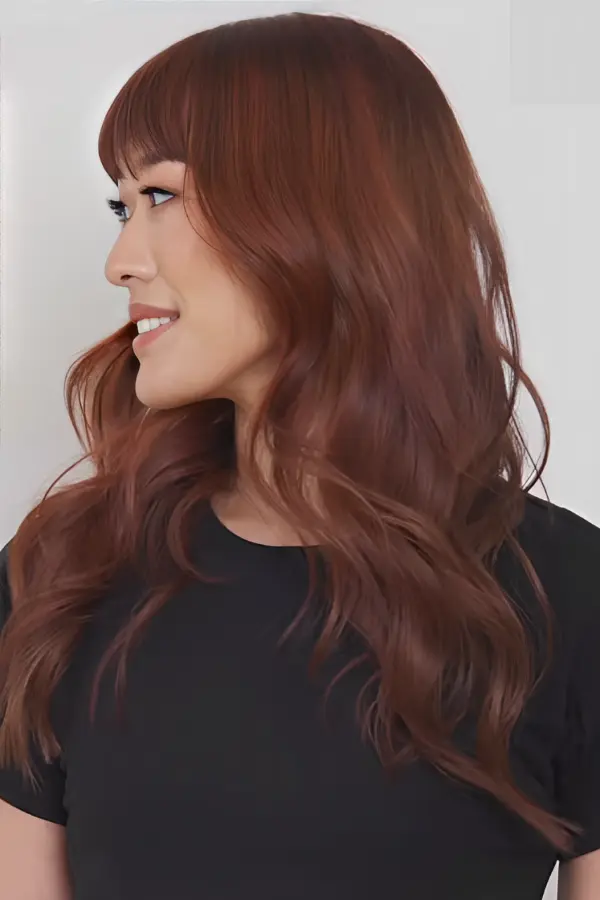 Dimensional Deep Copper Hair
