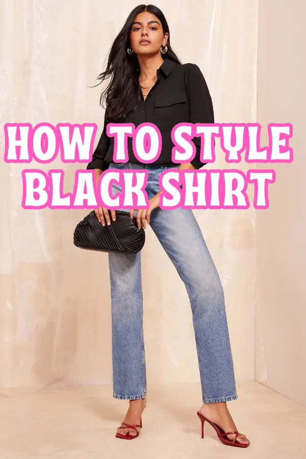 How to Style Black Shirt Women