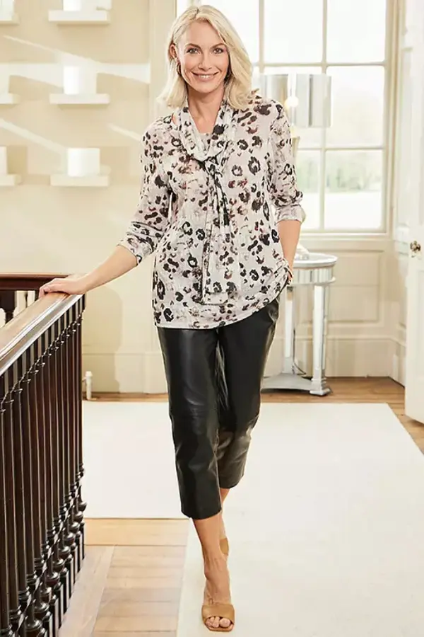Leather Capri Pants