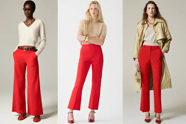 Red Pants Women